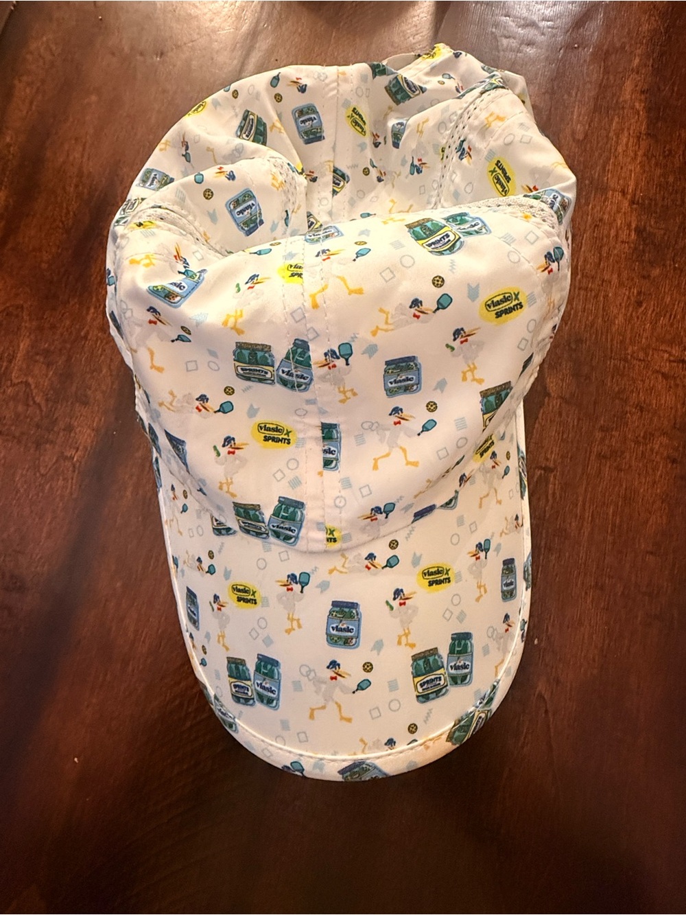 Vlasic Pickle Pickle Ball Running Hat with Blue and Yellow Accents